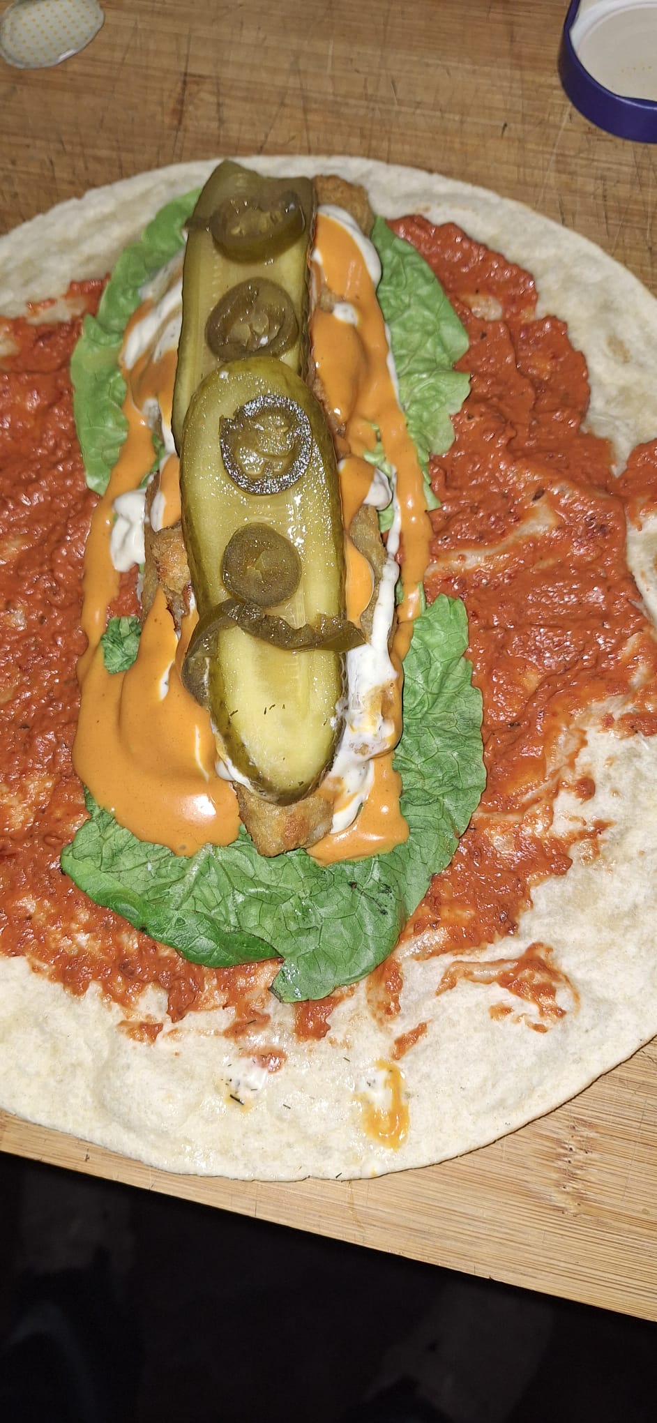 Würziger Pulled-Pork-Wrap